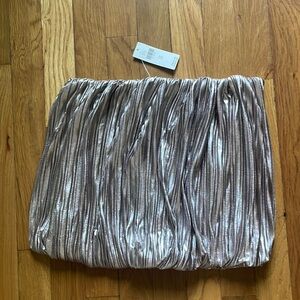 Anthropologie metallic tube top. Size XS. New with tags.